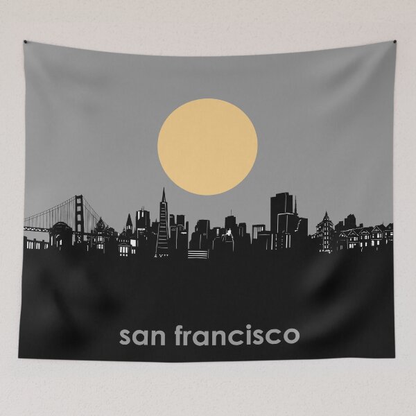 Item preview, san francisco skyline minimal designed and sold by BekimART2.