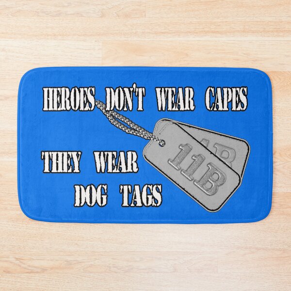 Item preview, Dog Tags - Heroes Don't Wear Capes... designed and sold by Buckwhite.
