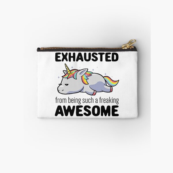 Item preview, Exhausted From Being Awesome Lazy Unicorn Gift designed and sold by EduEly.