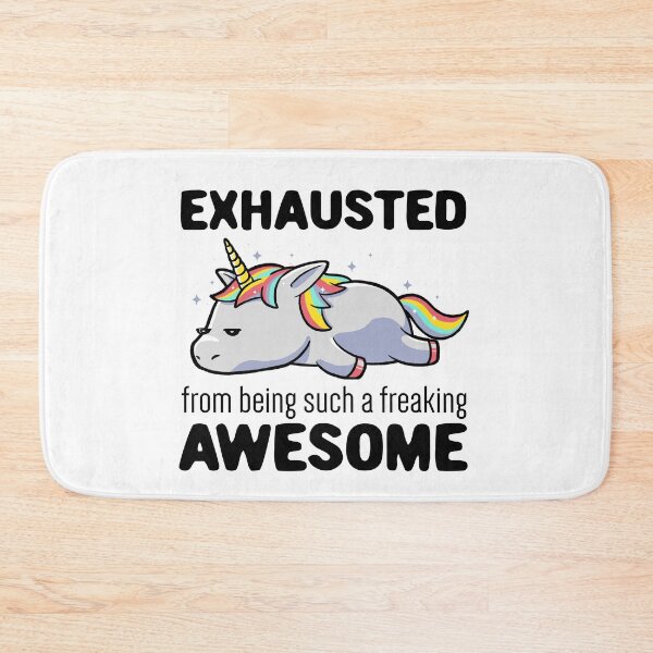 Item preview, Exhausted From Being Awesome Lazy Unicorn Gift designed and sold by EduEly.