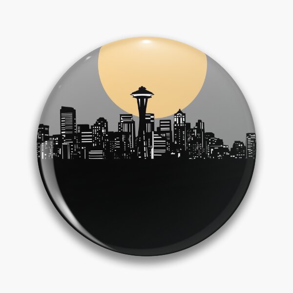 Item preview, seattle skyline minimal designed and sold by BekimART2.