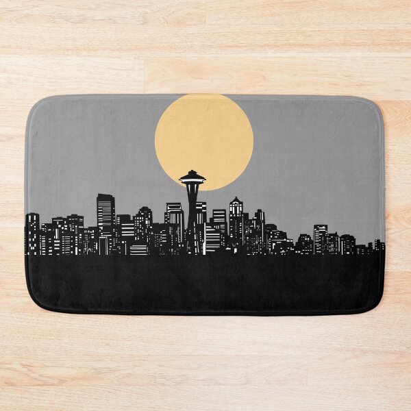 Item preview, seattle skyline minimal designed and sold by BekimART2.