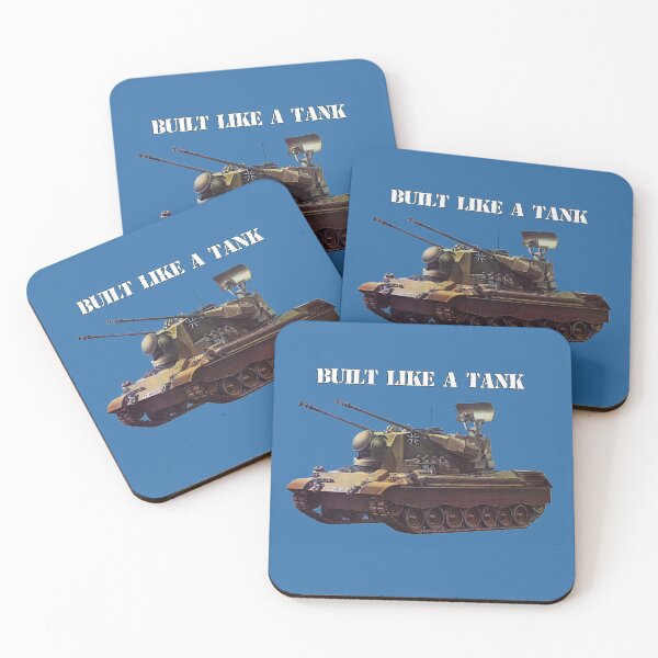 Item preview, Built like a tank funny shirt Flakpanzer German tank designed and sold by OldschoolTs.