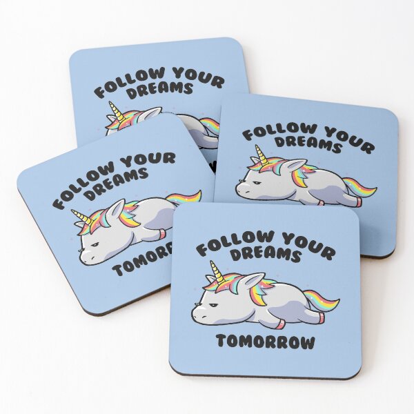 Item preview, Follow Your Dreams Tomorrow Lazy Unicorn Gift designed and sold by EduEly.