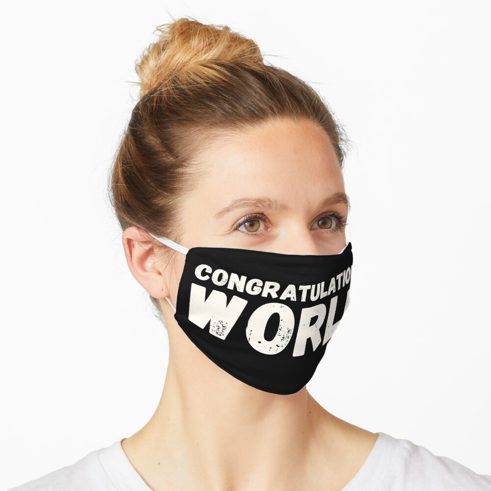 Congratulations world - Trump Biden covid19 vaccine Mask