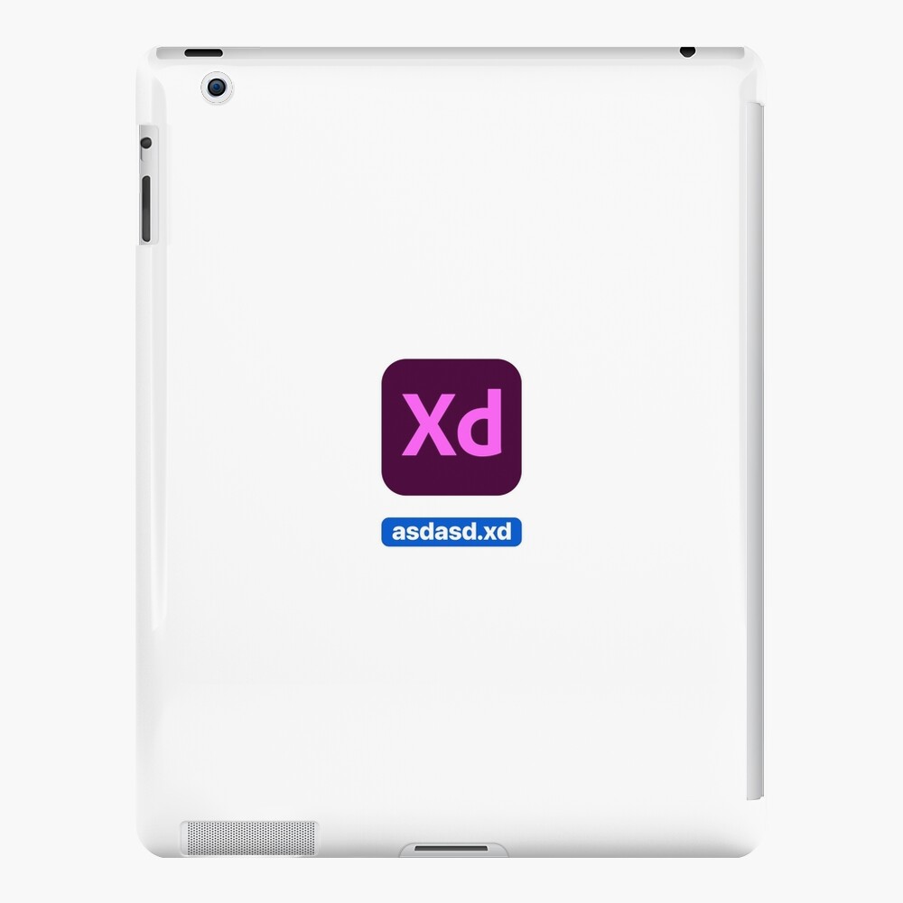 Adobe XD CC icon with random file name asdasd.xd iPad Case & Skin