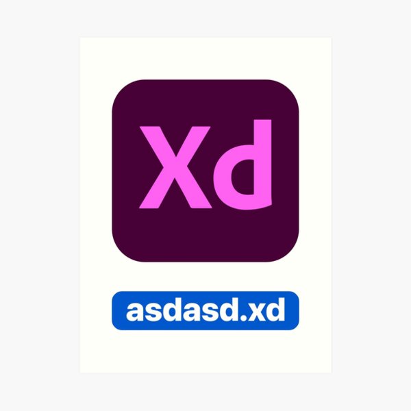 Adobe XD CC icon with random file name asdasd.xd iPad Case & Skin