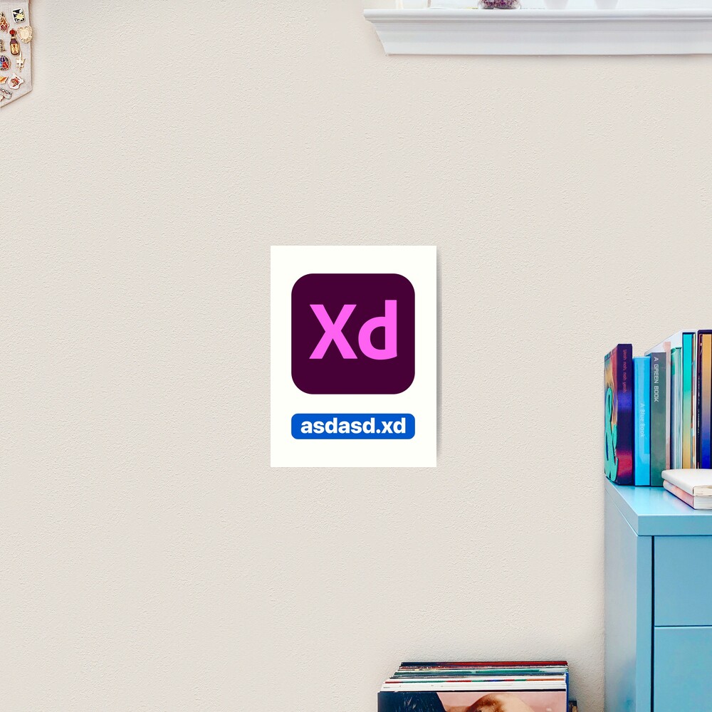 Adobe XD CC icon with random file name asdasd.xd Art Board Print for Sale  by allreadytaken