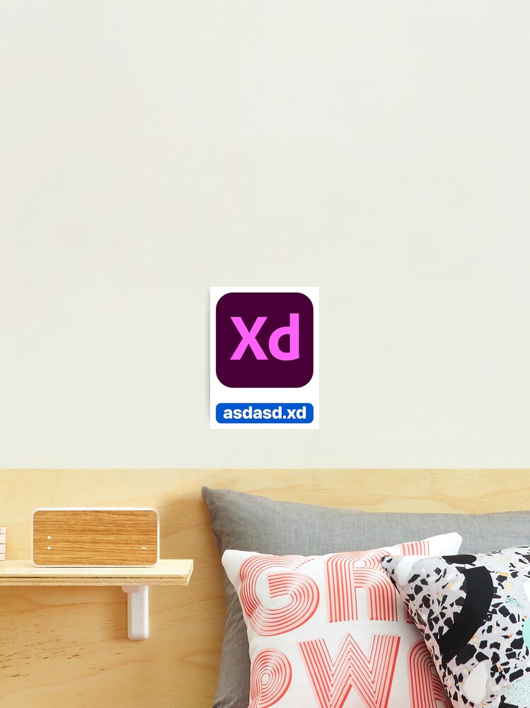 Adobe XD CC icon with random file name asdasd.xd Photographic Print for  Sale by allreadytaken