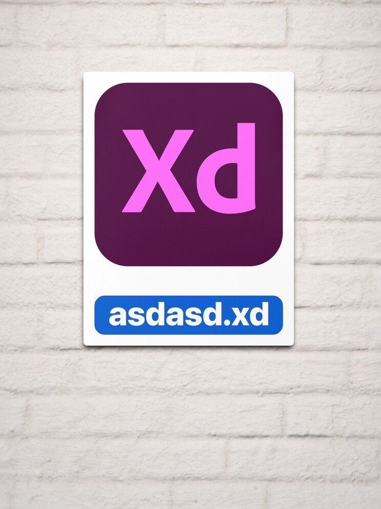 Adobe Illustrator icon with random file name asdasd.ai Sticker for Sale by  allreadytaken