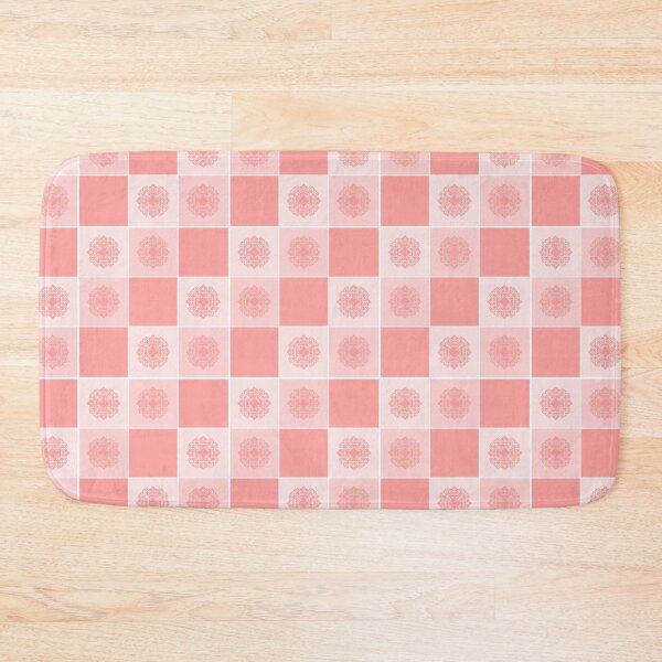 Item preview, Vintage tile pattern in apricot designed and sold by Ninaeva.