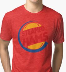 Steamed Hams – Principal Skinner, Superintendant Chalmers Tri-blend T-Shirt