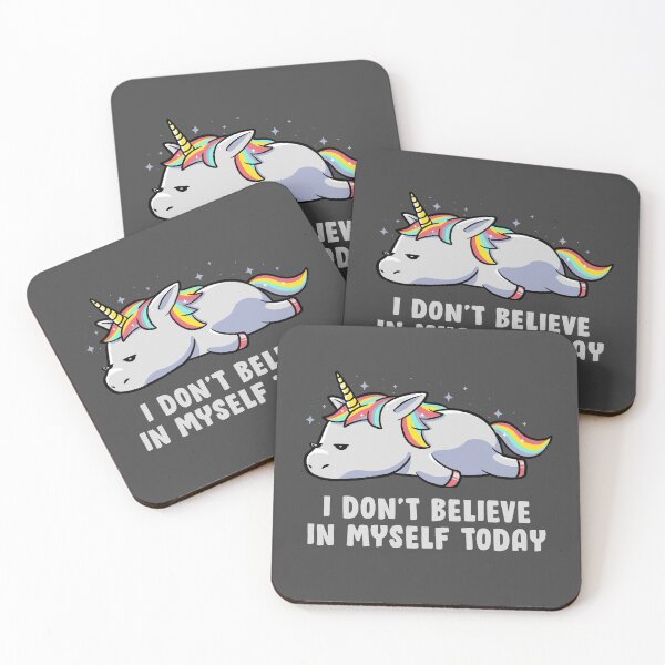 Item preview, I Don’t Believe In Myself Lazy Unicorn Gift designed and sold by EduEly.