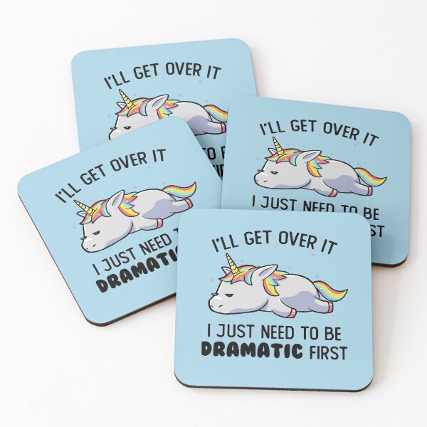 Item preview, I Just Need To Be Dramatic Lazy Unicorn Gift designed and sold by EduEly.