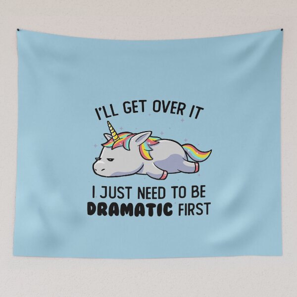 Item preview, I Just Need To Be Dramatic Lazy Unicorn Gift designed and sold by EduEly.