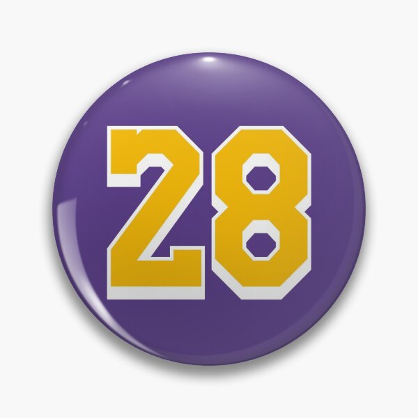 Item preview, 28 Yellow Number Twenty-eight Purple Basketball Jersey designed and sold by elhefe.
