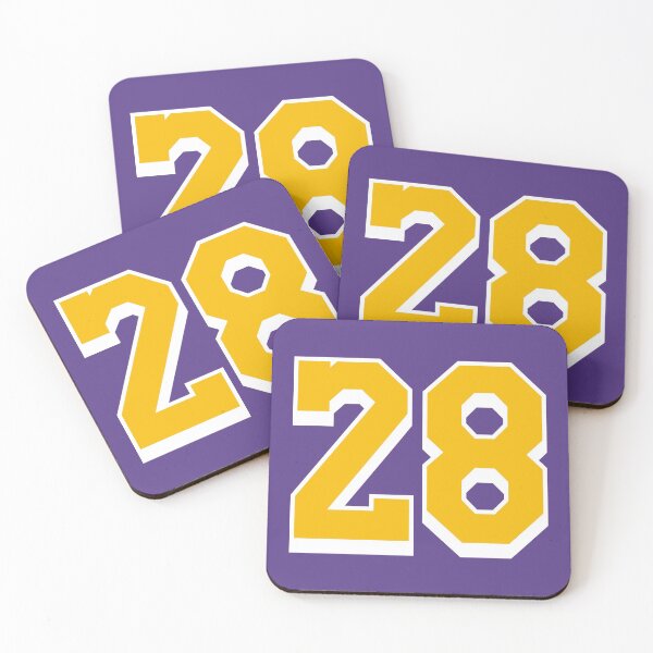 Item preview, 28 Yellow Number Twenty-eight Purple Basketball Jersey designed and sold by elhefe.