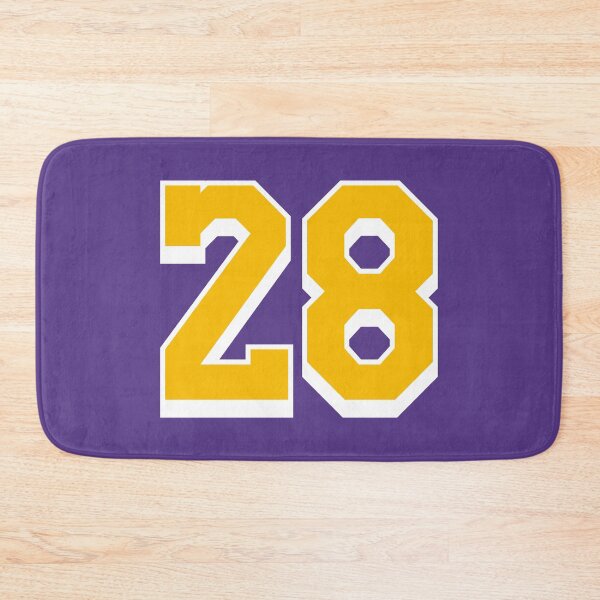 Item preview, 28 Yellow Number Twenty-eight Purple Basketball Jersey designed and sold by elhefe.