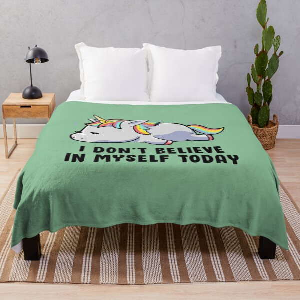 Item preview, I Don’t Believe In Myself Lazy Unicorn Gift designed and sold by EduEly.