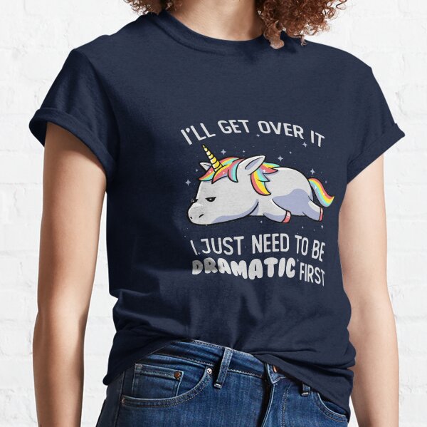 Item preview, I Just Need To Be Dramatic Lazy Unicorn Gift designed and sold by EduEly.