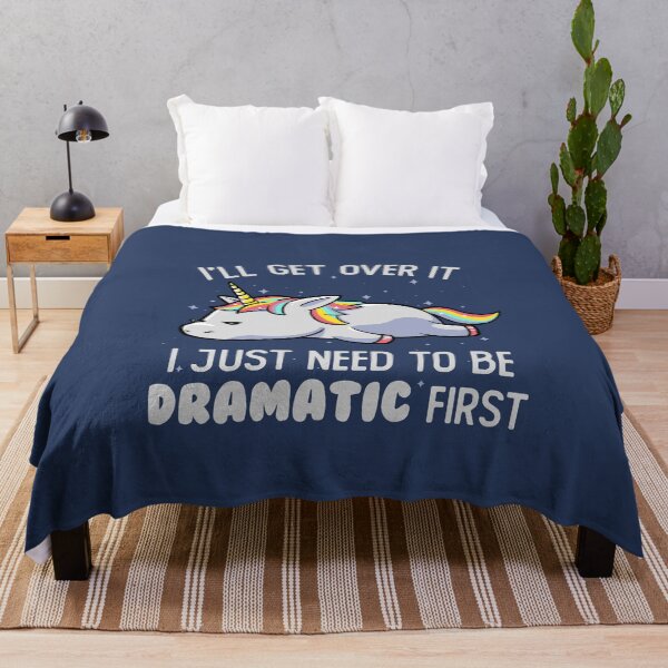 Item preview, I Just Need To Be Dramatic Lazy Unicorn Gift designed and sold by EduEly.