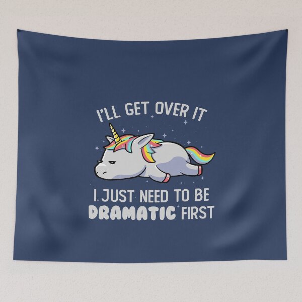 Item preview, I Just Need To Be Dramatic Lazy Unicorn Gift designed and sold by EduEly.