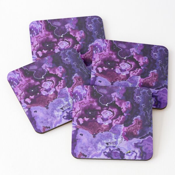 Item preview, shades of purple abstract marble  designed and sold by wiwiart.