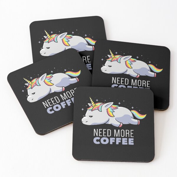 Item preview, Need More Coffee Lazy Unicorn Gift designed and sold by EduEly.