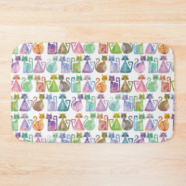 Item preview, Geometricats - Pastel Colours designed and sold by Hippopottermiss.