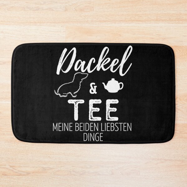 Item preview, Dachshund & Tea Print | black designed and sold by TheDachshund.