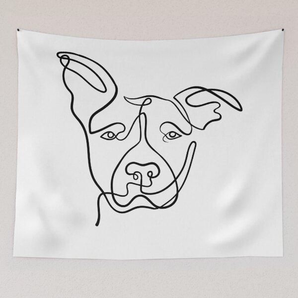 Item preview, Single Line Pitbull designed and sold by Rsssskarts.