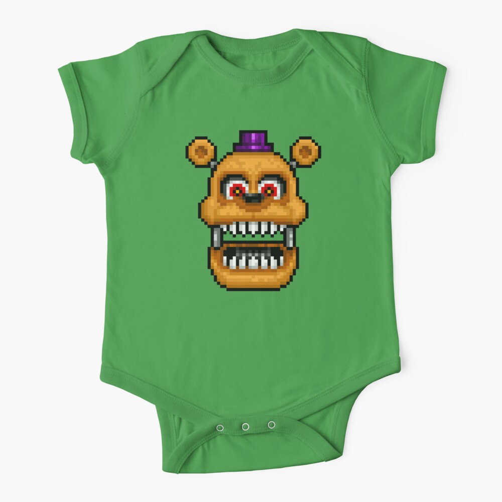 Adventure Nightmare Fredbear - FNAF World - Pixel Art Baby One-Piece for  Sale by GEEKsomniac