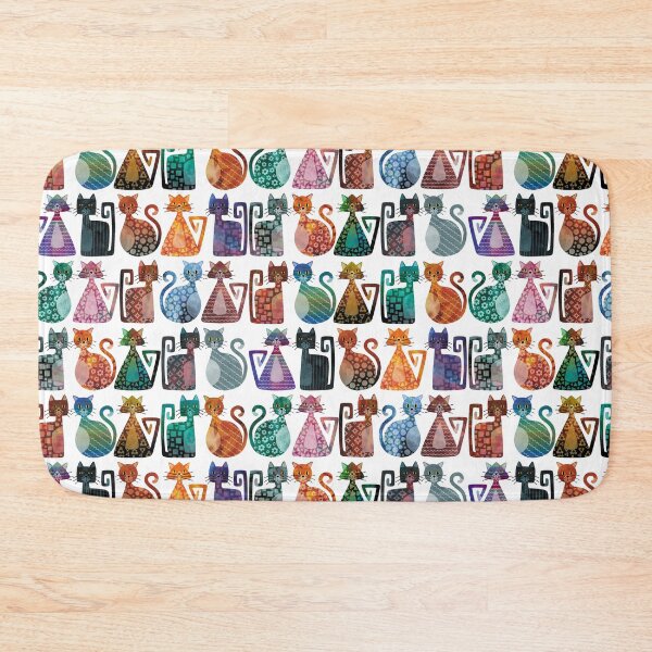 Item preview, Geometricats - Dark Colours designed and sold by Hippopottermiss.