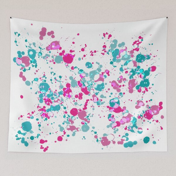 Item preview, Pink Aqua Color Splash By Tanya C Smith  designed and sold by Tanya C  Smith.