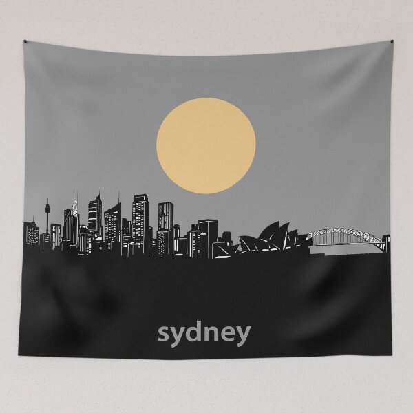 Item preview, sydney skyline minimal designed and sold by BekimART2.
