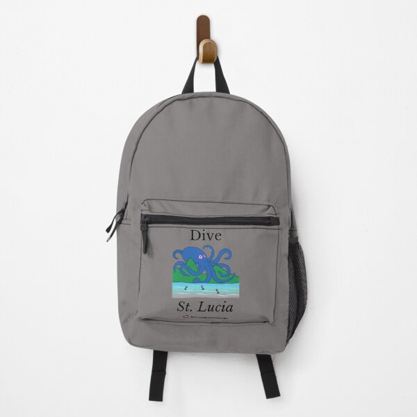 Item preview, Dive St. Lucia Blue Octopus with Black Font designed and sold by BottomlessDiver.