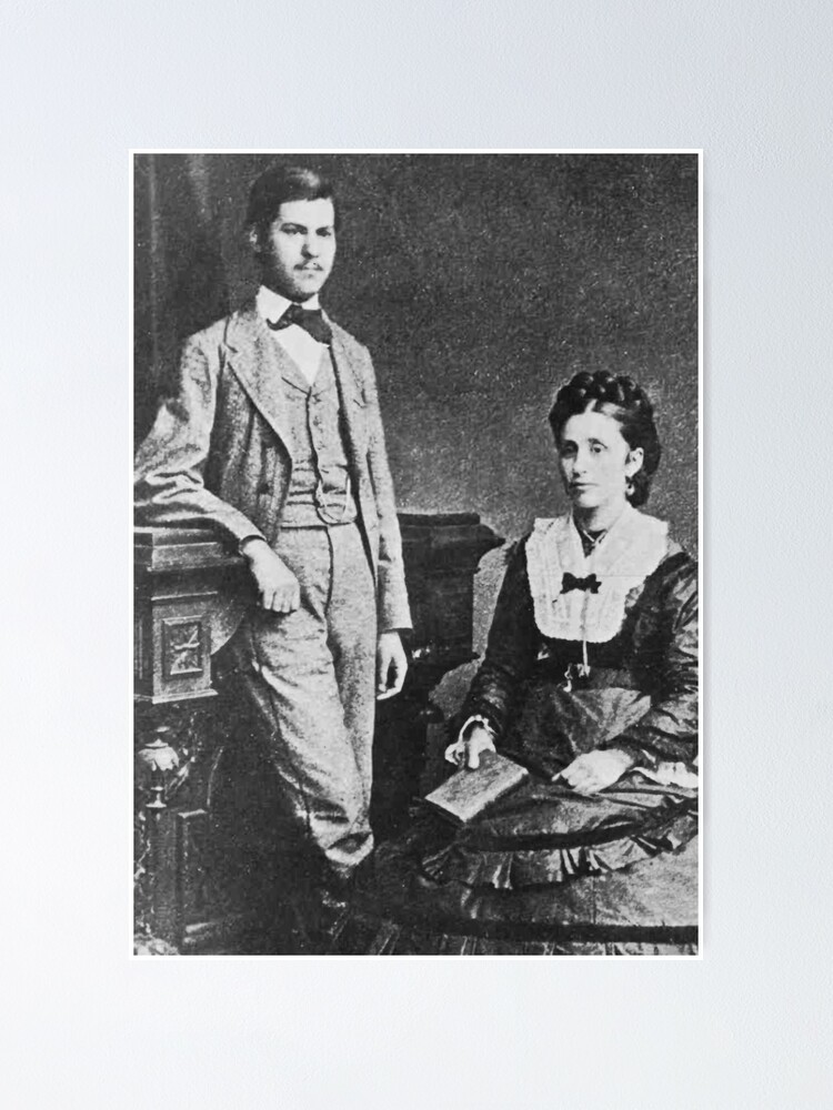 "Young Sigmund Freud with his mother" Poster for Sale by frlipe Redbubble