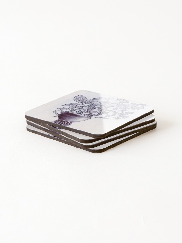 Thumbnail 4 of 5, Coasters (Set of 4), Rose, Rue and Roots designed and sold by moynagh.