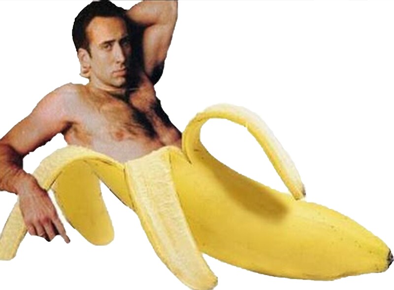 Nicholas Cage Sexy Banana Pose By C L Redbubble