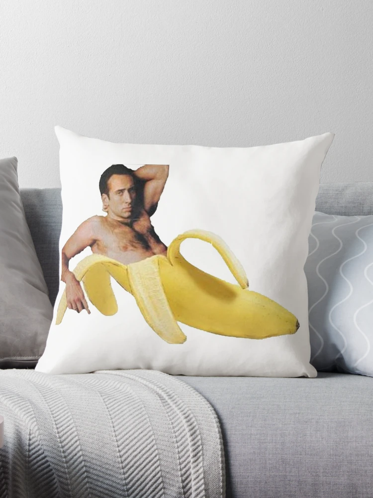 Nicholas Cage Sexy Banana Pose | Pillow