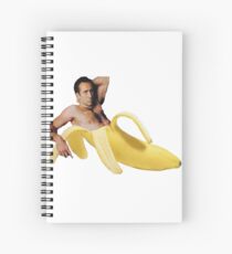 Nicholas Cage Sexy Banana Pose Spiral Notebook