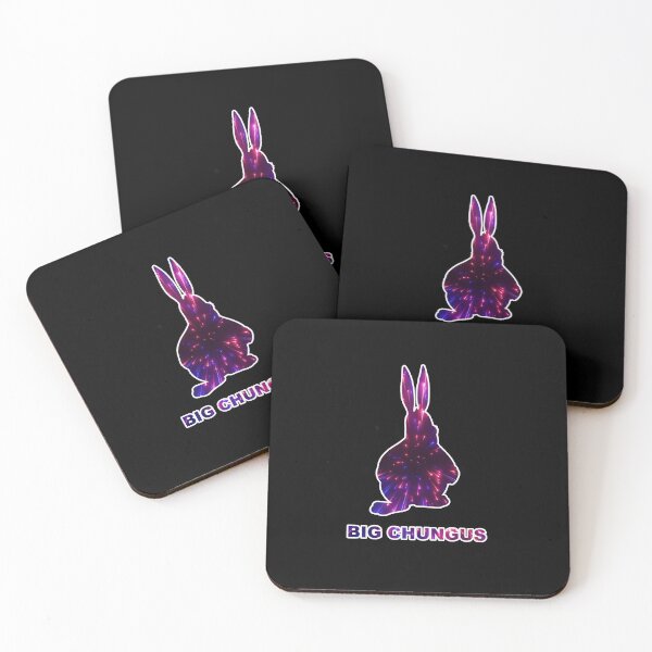 Item preview, Big Chungus Shadow Meme Fat Bunny Shooting Stars Galaxy Night Sky designed and sold by Draculaura2009.