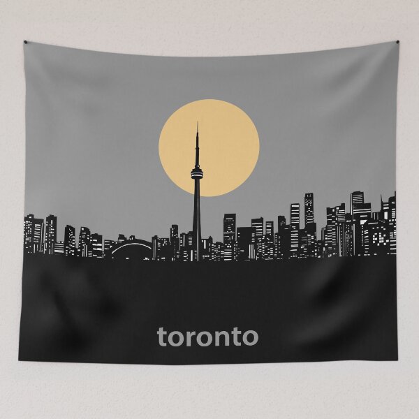 Item preview, toronto skyline minimal designed and sold by BekimART2.