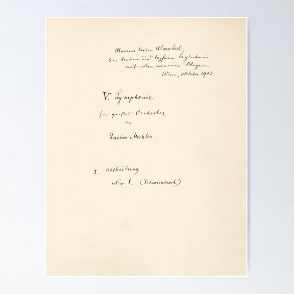 Item preview, Mahler | Symphony 5 | Original manuscript score designed and sold by en10minutos.
