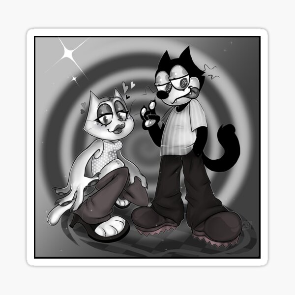 Lowrider Felix The Cat And Kitty | Art Print