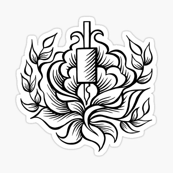 CPTC Black Linework Sticker