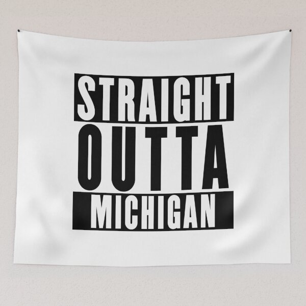 Item preview, Straight Outta Michigan designed and sold by RandomStuffShop.