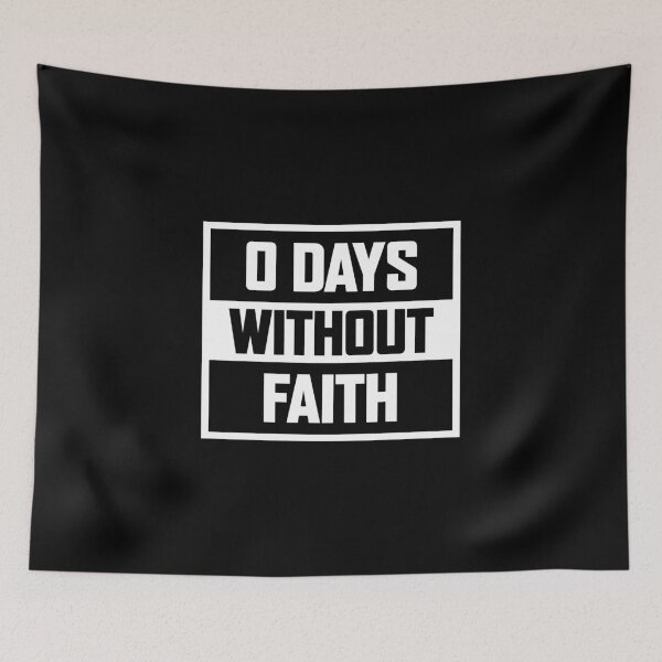 Item preview, 0 Days Without Faith - Faith Is All About Believing - Always Walk By Faith - Design For T-Shirts, Mugs, Hoodies Etc. designed and sold by ShaykhUmer.
