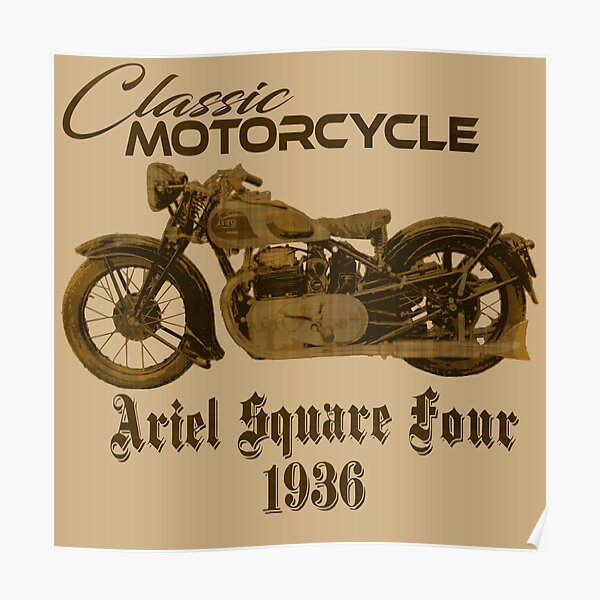 ARIEL Motorrad Oldtimer Vintage classic Bike England Deko Poster Schild *109 . 