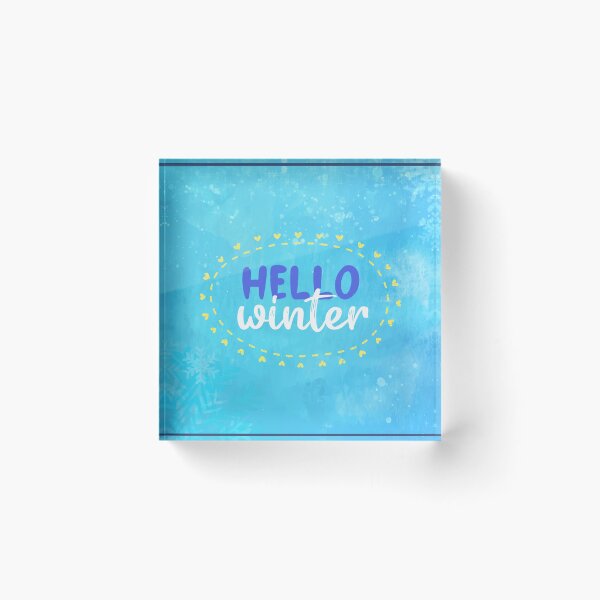 Item preview, Hello Winter | Winter | Season designed and sold by designdroplet.